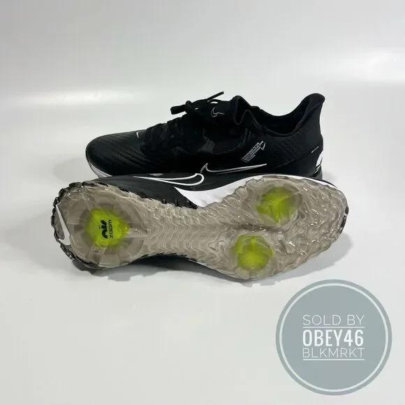 Nike Air Zoom Infinity Tour Flyknit Black White Golf Shoes CT0540-077 Sz 9.5